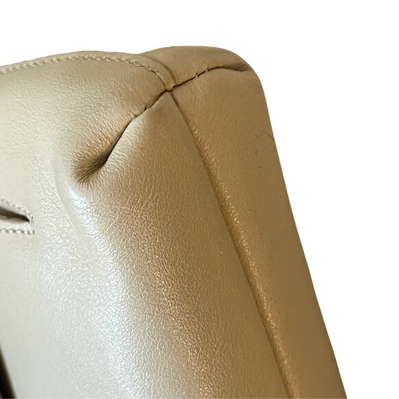 Salvatore Ferragamo Gancio Lock Leather Shoulder Bag/Clutch – Ivory/Cream - Picture 3 of 8